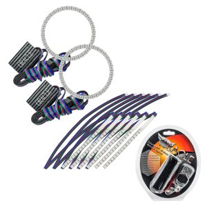 Ford Mustang DRL Headlight Kit - Front - ORACLE Lighting - Halo Kit - ColorSHIFT - `15-`17